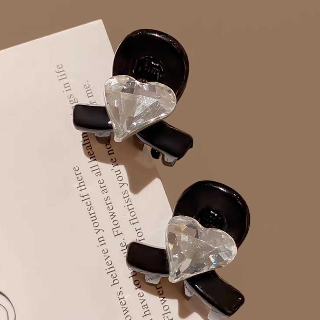 [5 for RM10] Black Airy Princess Head Small Bang Hair Clip