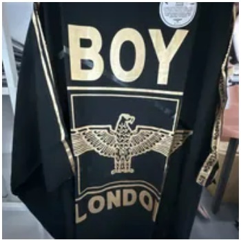 [S] BOYLONDON BOY EAGLE PRINT OVERSIZE T-SHIRT,BLACK/GOLD, B82TS1446U99 (SBB330)