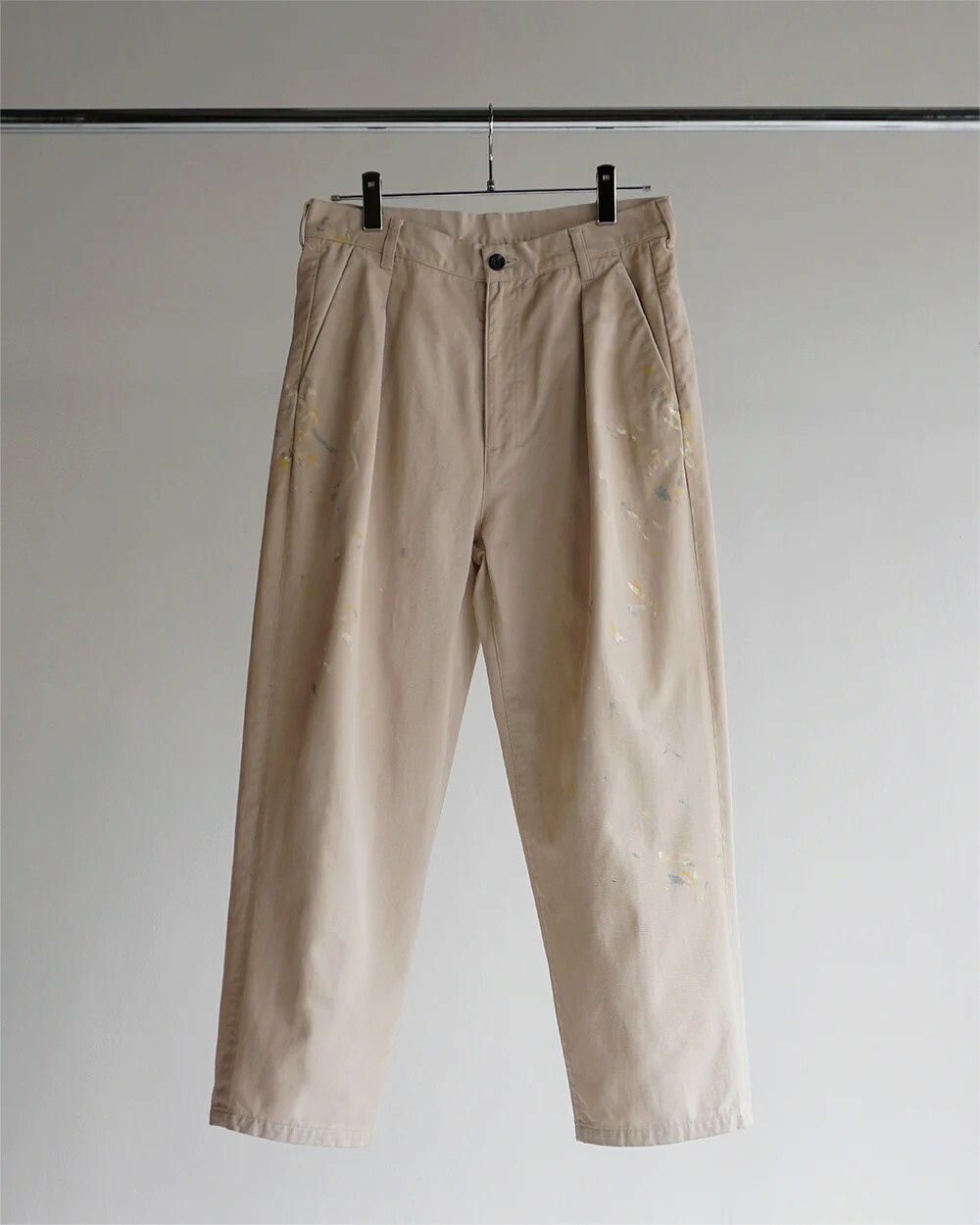 ANCELLM - PAINT CHINO TROUSERS / 2COLORS