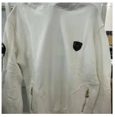 [S] BOYLONDON SMALL PATCH LOGO LONGSLEEVE HOODIE,WHITE, B63HD08U800 (SBB332)