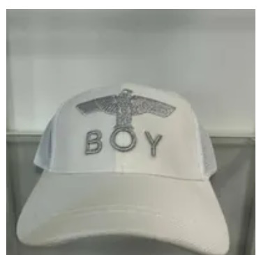 [S] BOYLONDON EAGLE AND BOY LOGO CAP,WHITE/SILVER, B82CP2004U900 (SBB335)