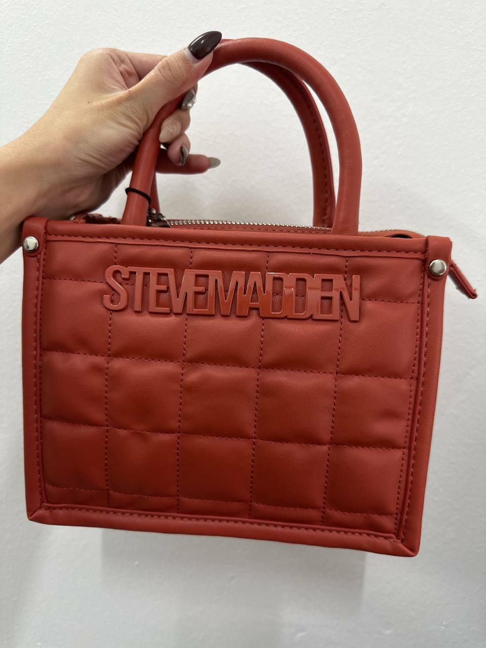 [S] STEVE MADDEN DT622470 BNIKO QUILTED SATCHEL,GINGER, 193624895500 (SSM94)