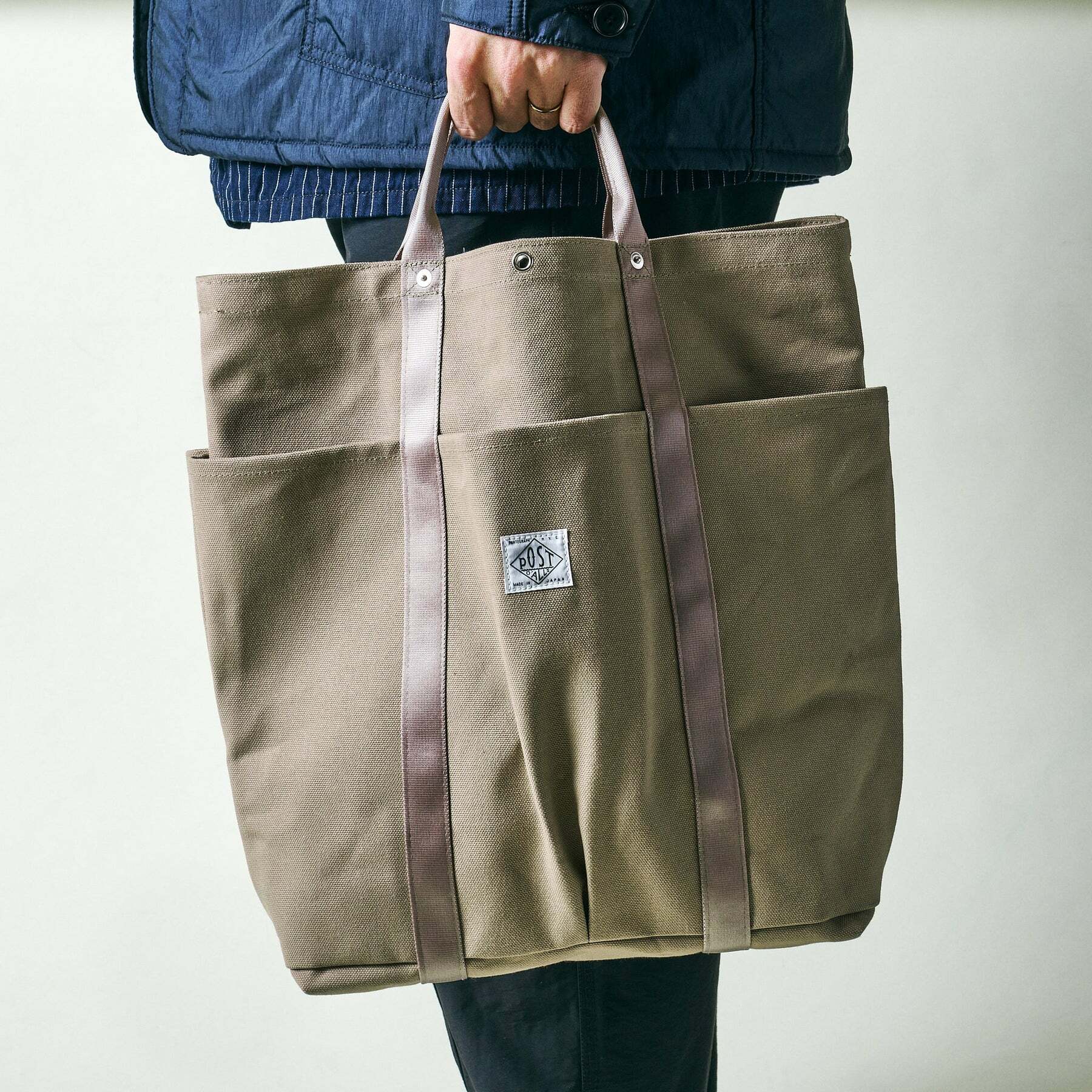 Post O'Alls POS-Tote 2 : cotton canvas khaki