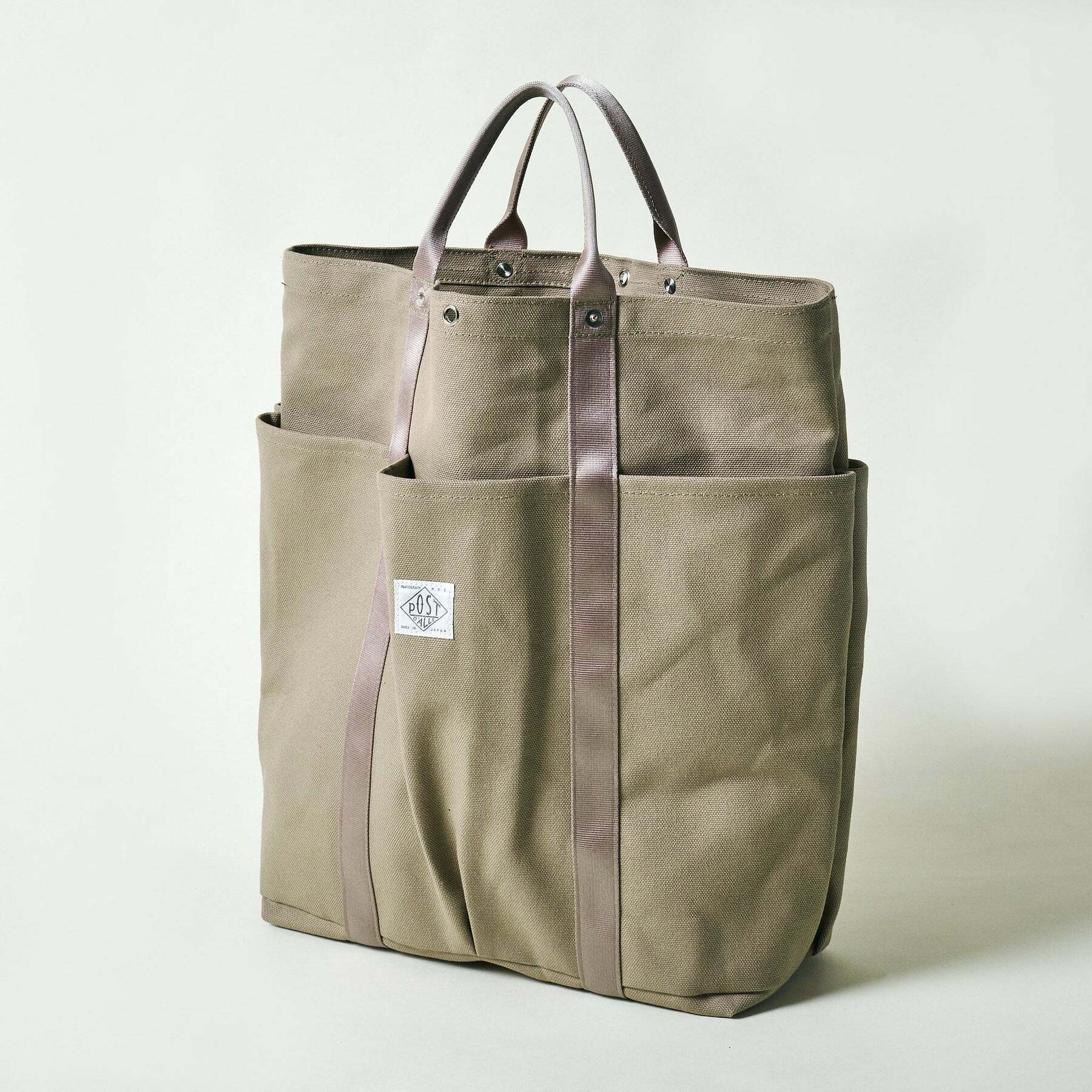 Post O'Alls POS-Tote 2 : cotton canvas khaki