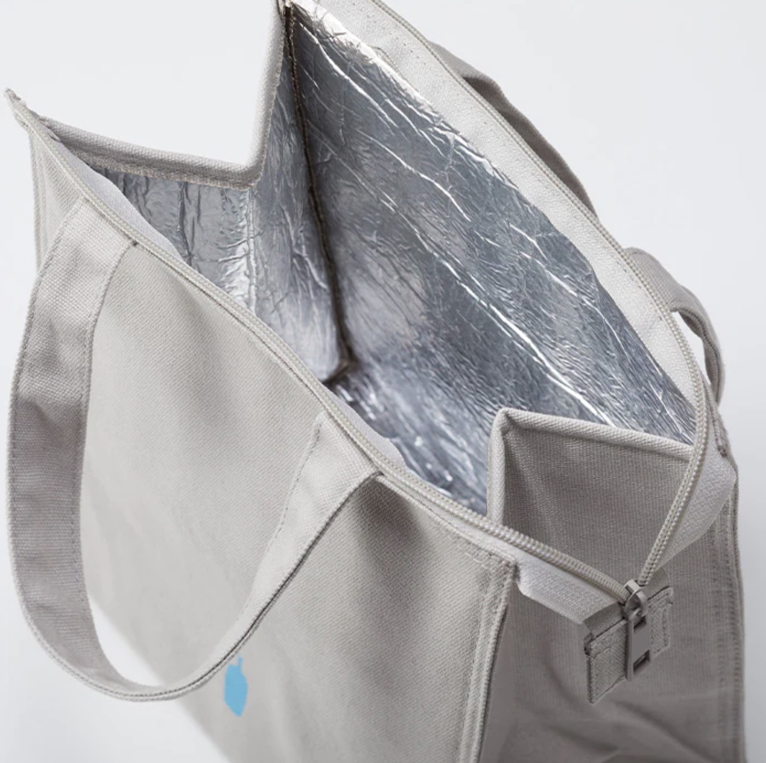 【24H出貨】𝗕𝗹𝘂𝗲 𝗕𝗼𝘁𝘁𝗹𝗲 藍瓶保溫帆布袋