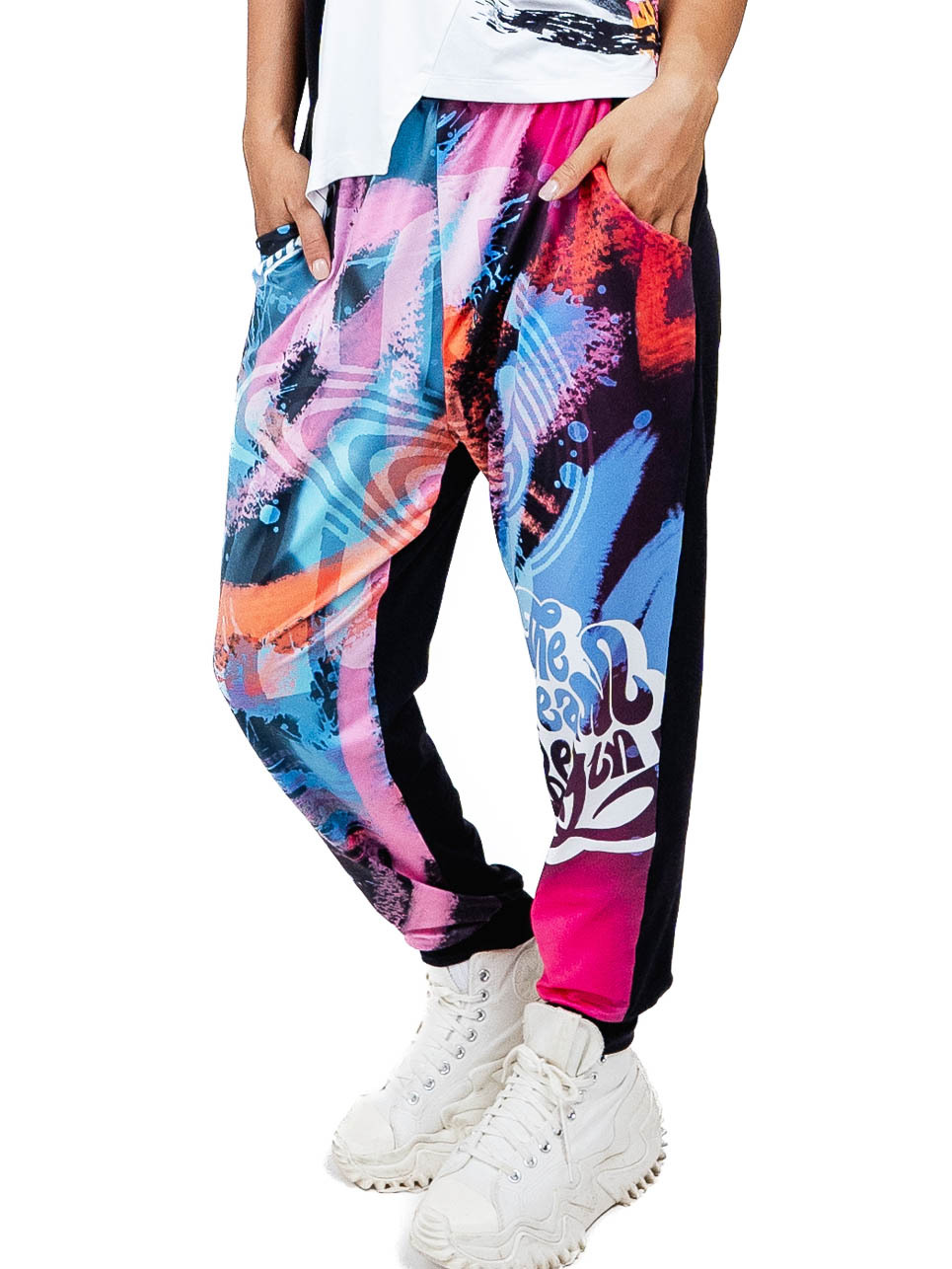 束口潮褲 幻彩粉 T0015DP