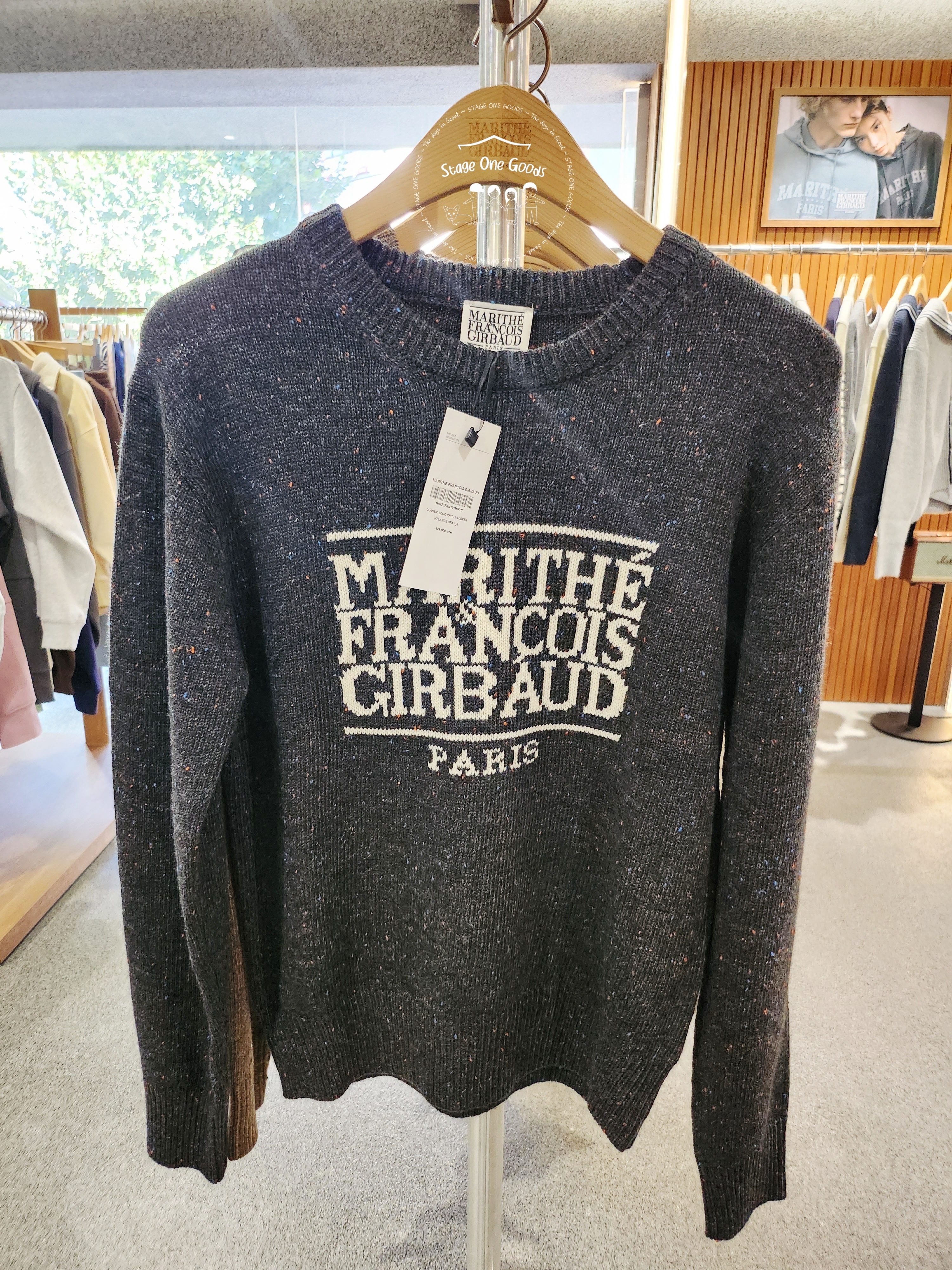 MARITHE FRANCOIS GIRBAUD CLASSIC LOGO KNIT PULLOVER