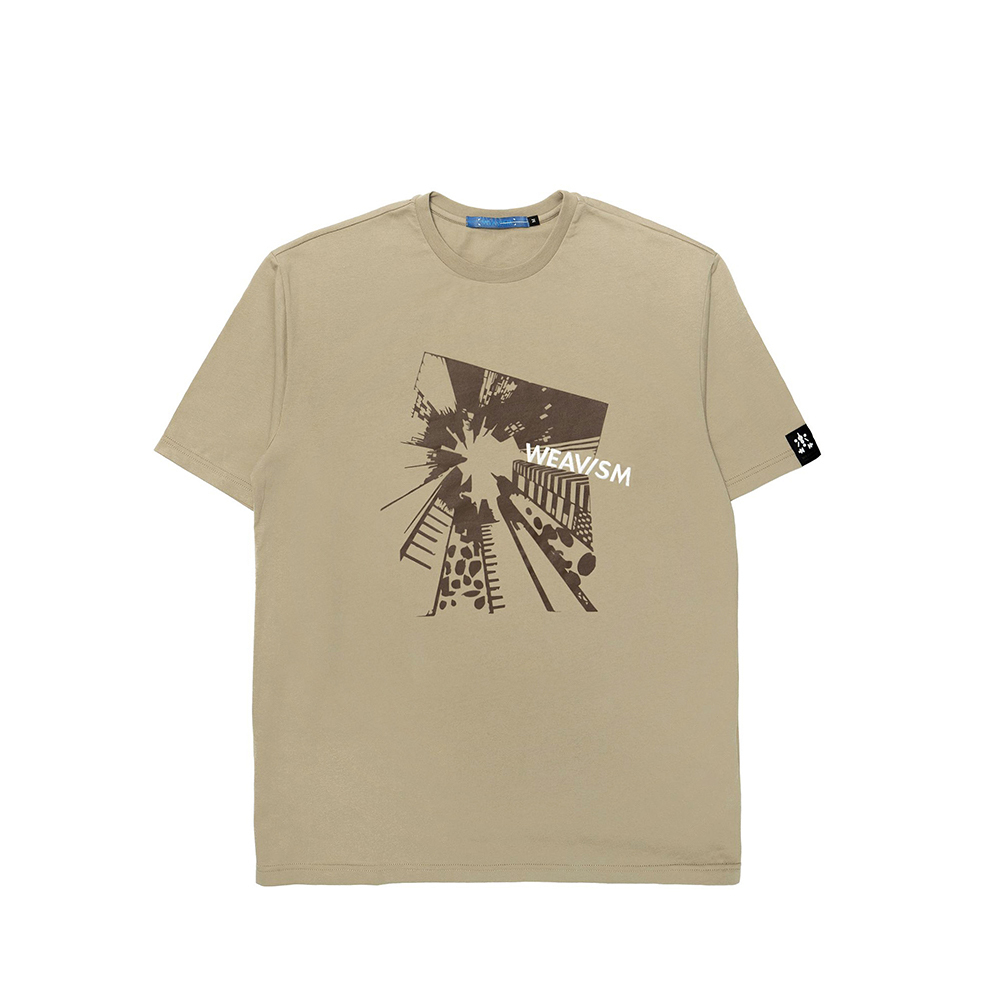 蟲視角刺繡印花寬鬆Tee- 沙褐