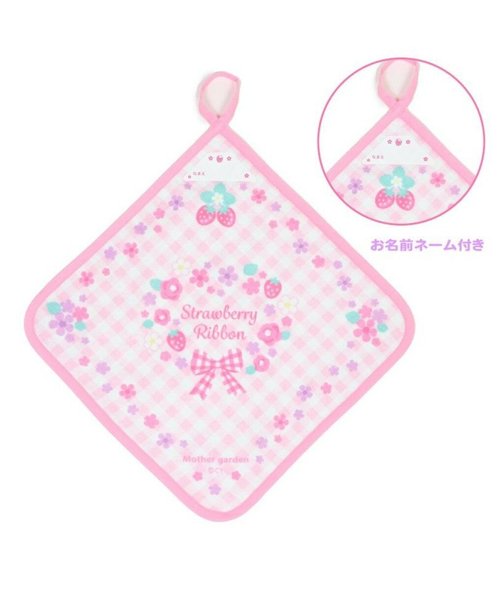 【日本Mother Garden】掛式擦手巾 (方格花緞帶/花邊緞帶)