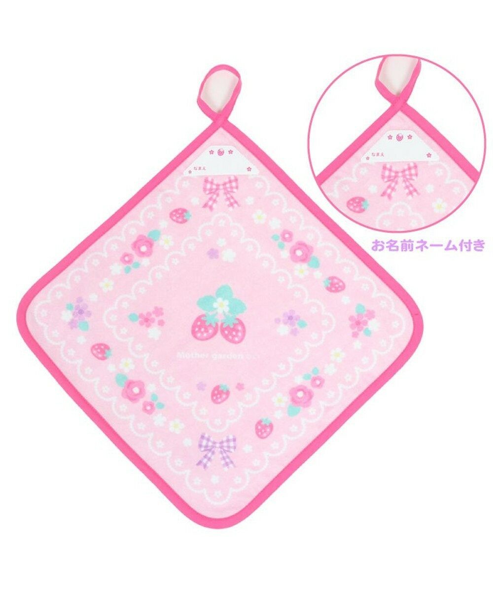 【日本Mother Garden】掛式擦手巾 (方格花緞帶/花邊緞帶)