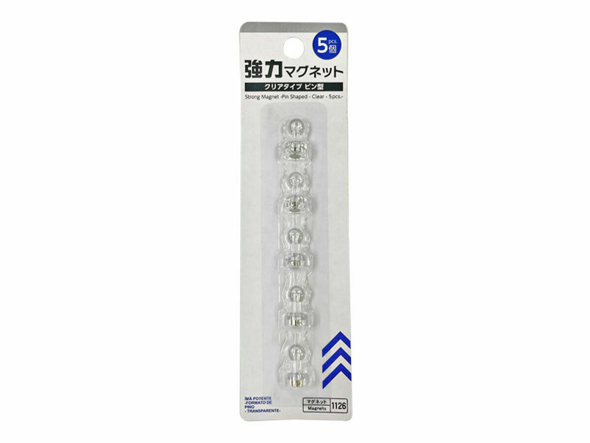 強力磁鐵/透明針形 5入