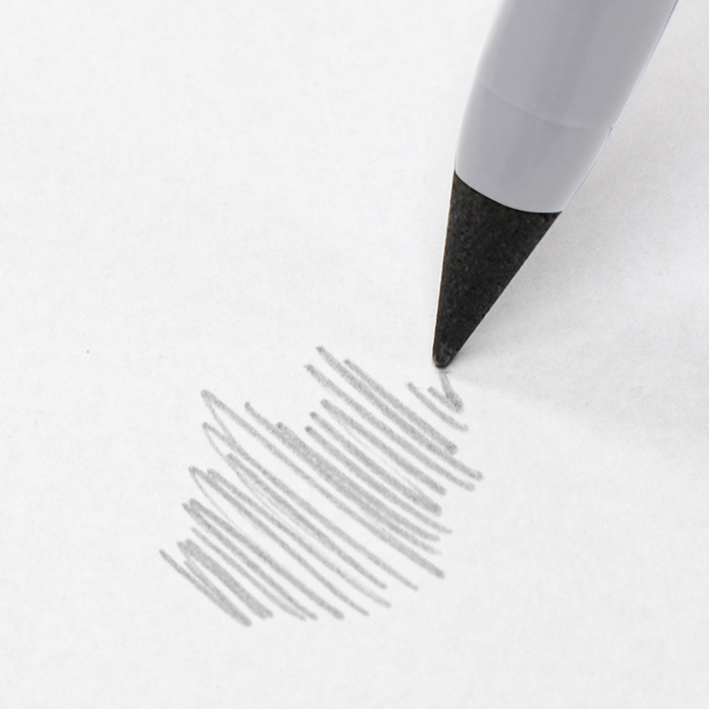三角軸免削鉛筆/黑、白