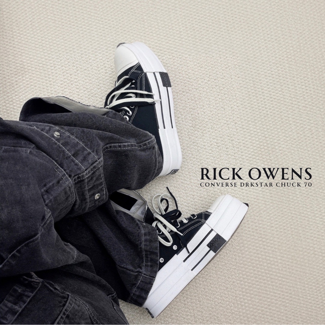 NICEDAY 代購Converse DBL Drkstar 70 x Rick Owens DRKSHDW