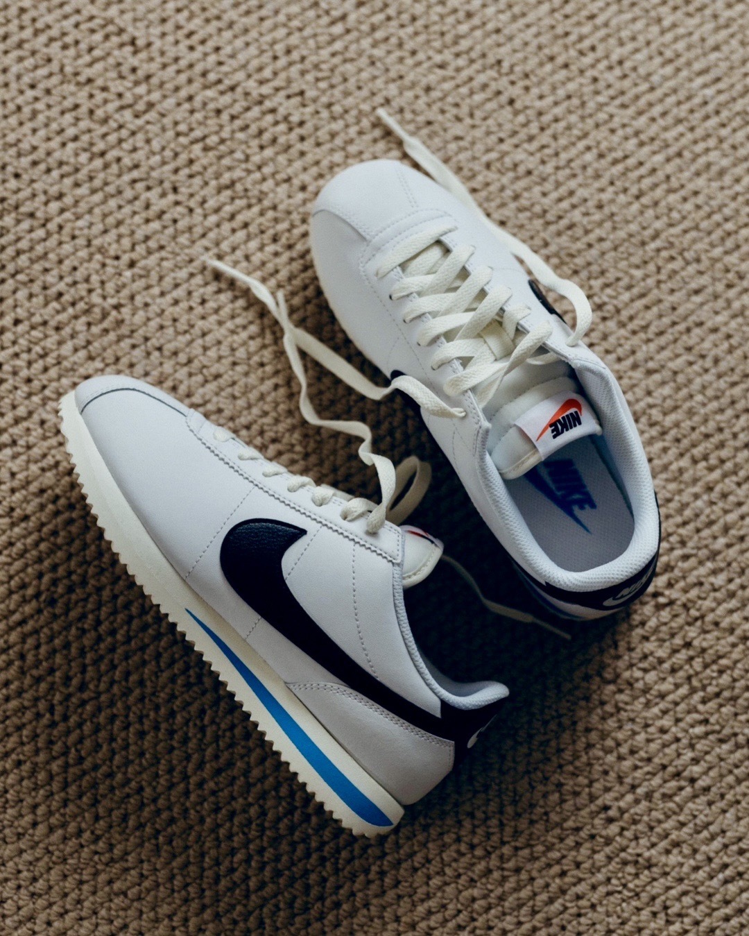 NIKE CORTEZ “WHITE BLACK”  黑白藍 阿甘鞋 休閒鞋 DM4044-100