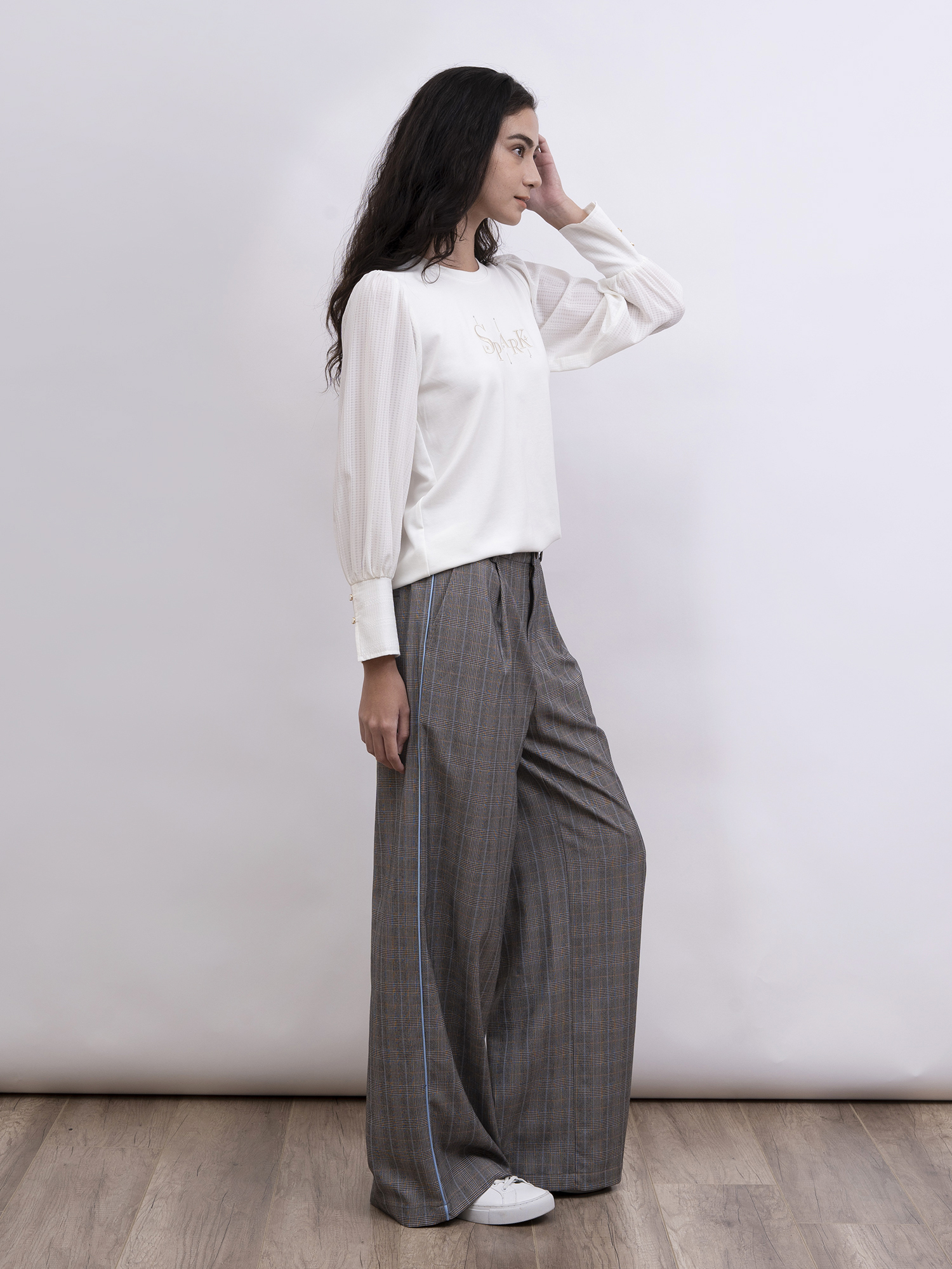 mi-tu 格仔西裝長褲