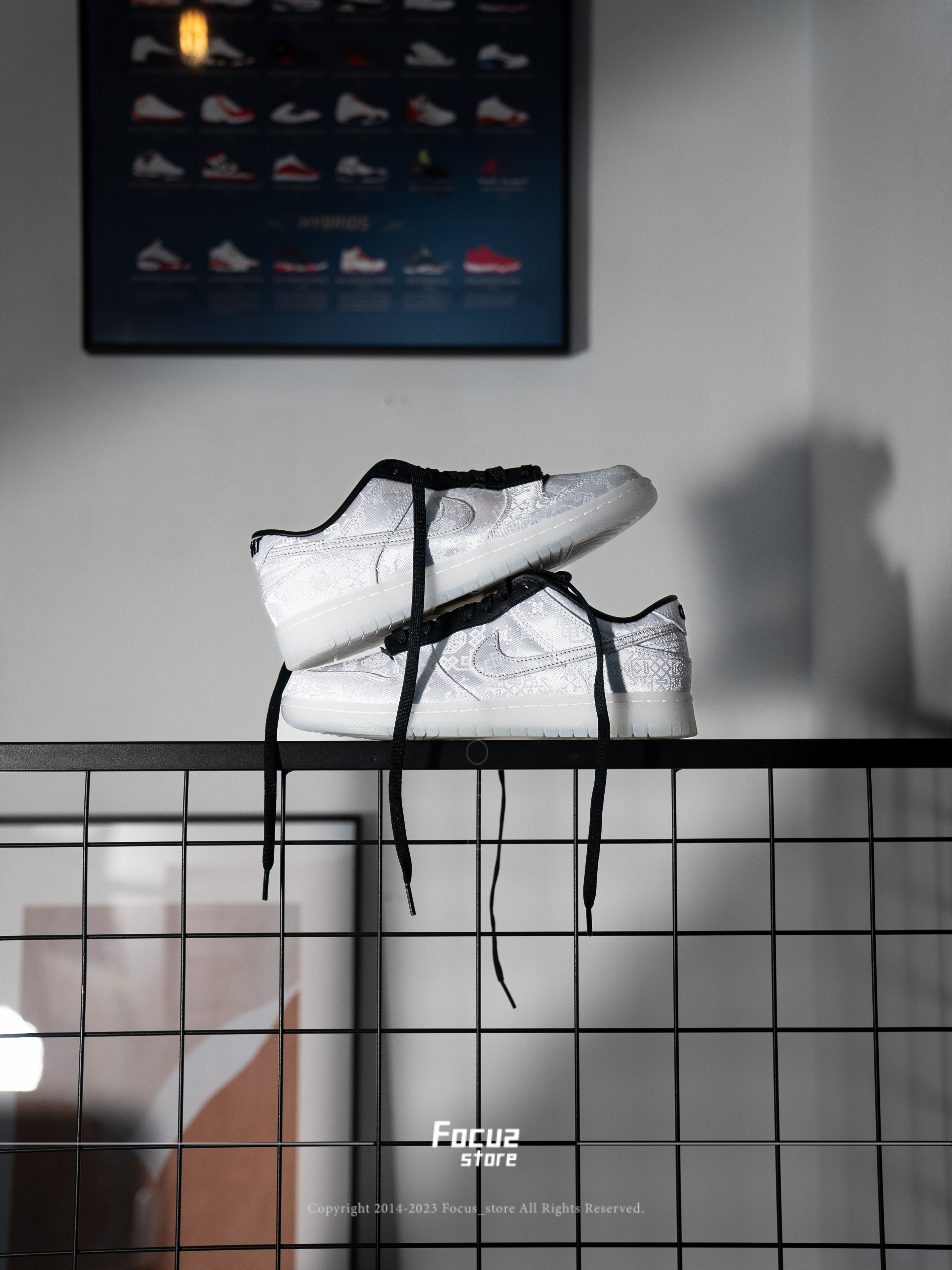 【Focus Store】現貨秒發 Fragment Design x CLOT x Dunk Low '20th Anniversary' FN0315-110 白絲綢