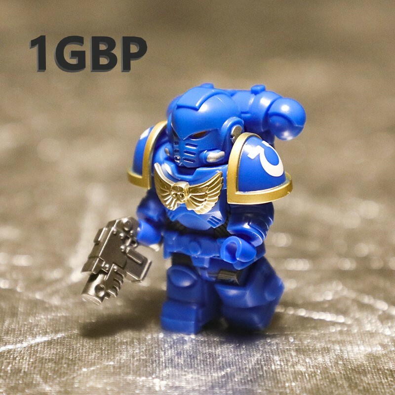1GBP Special Offer: Ultimate Warrior 40k Black Templar Custom Minifigures Minifigs fit Lego MY601