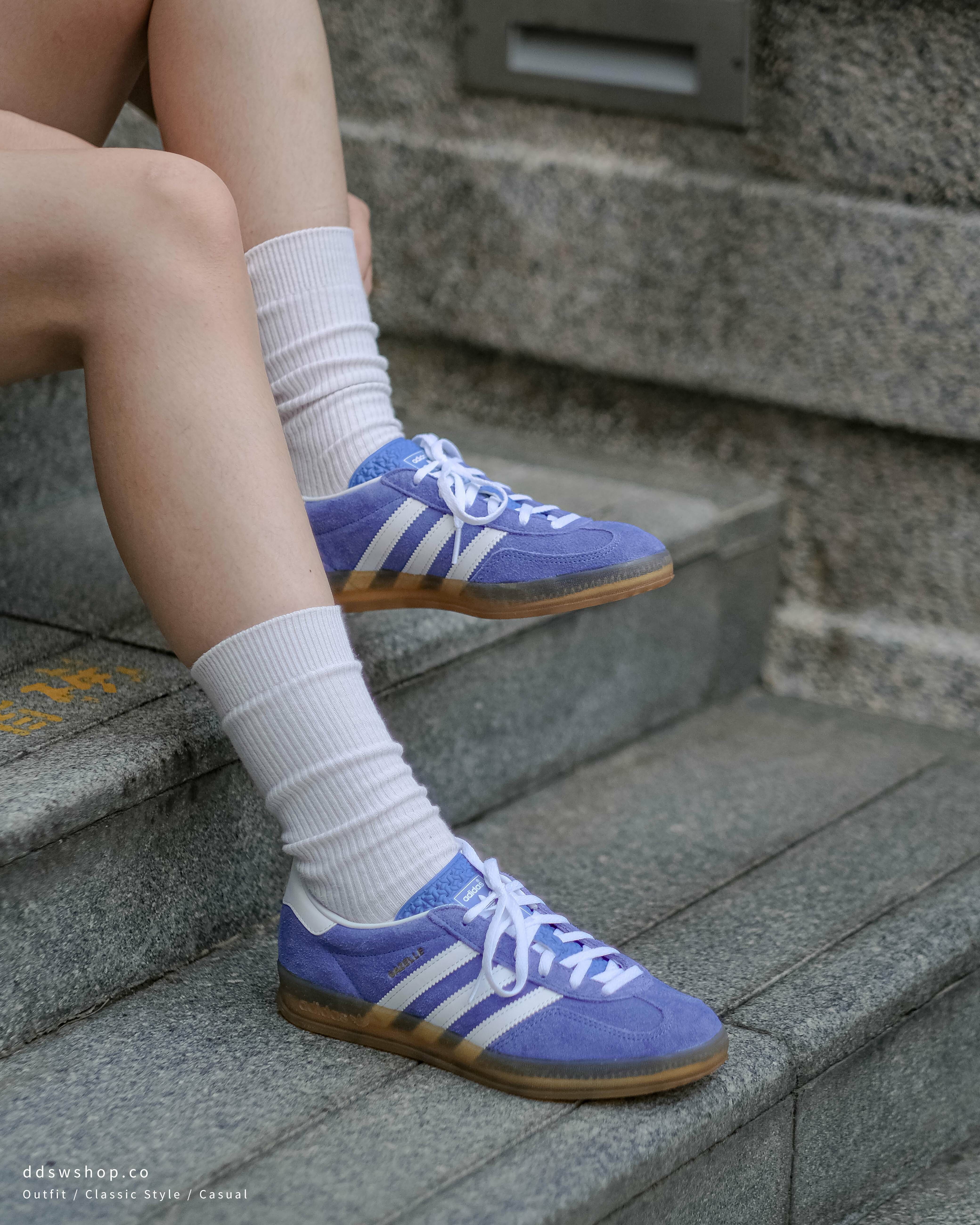 Adidas Gazelle Indoor 藍白天空藍透明焦糖底麂皮HQ8717