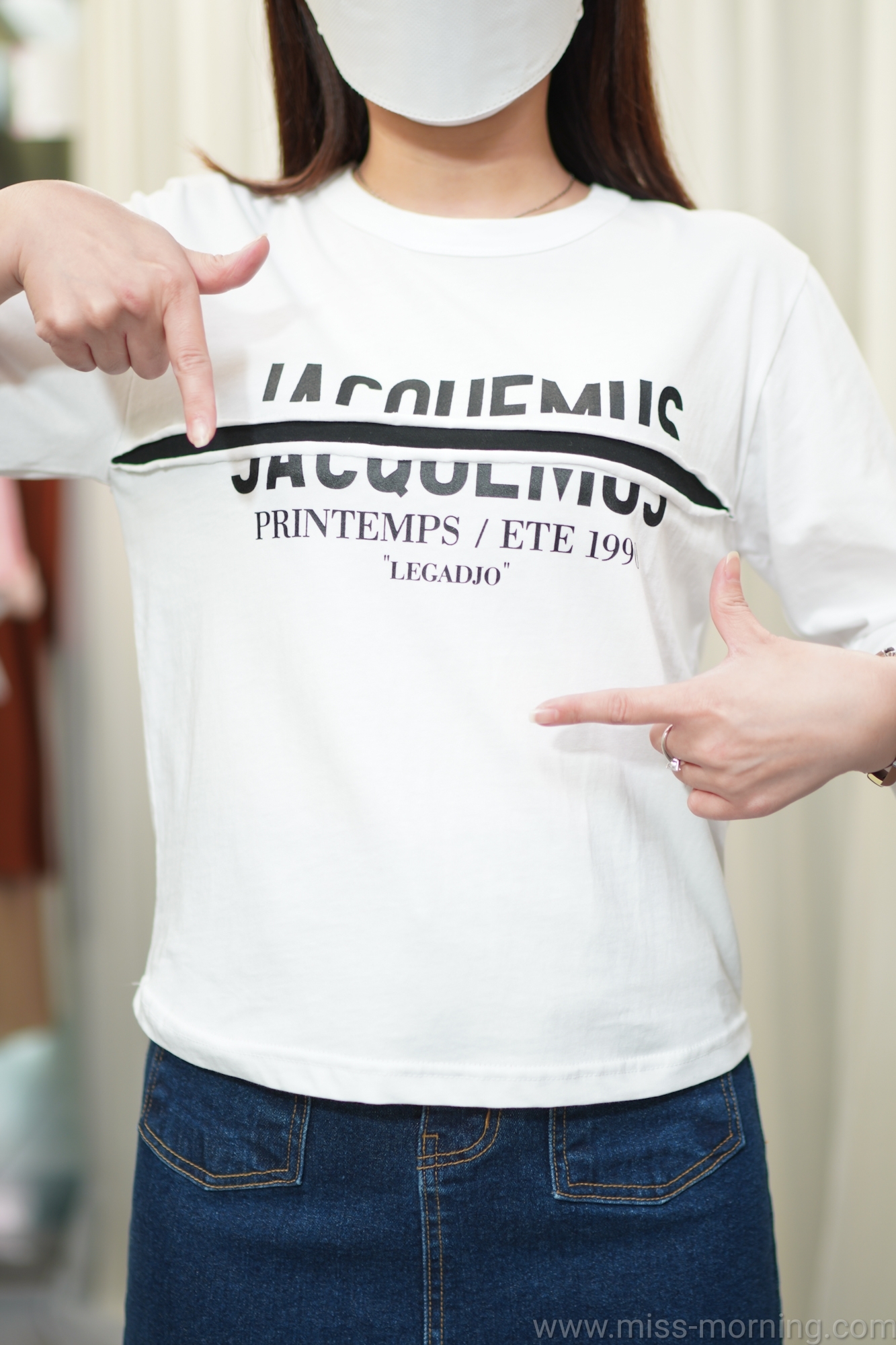 字母款棉Tee(13396)