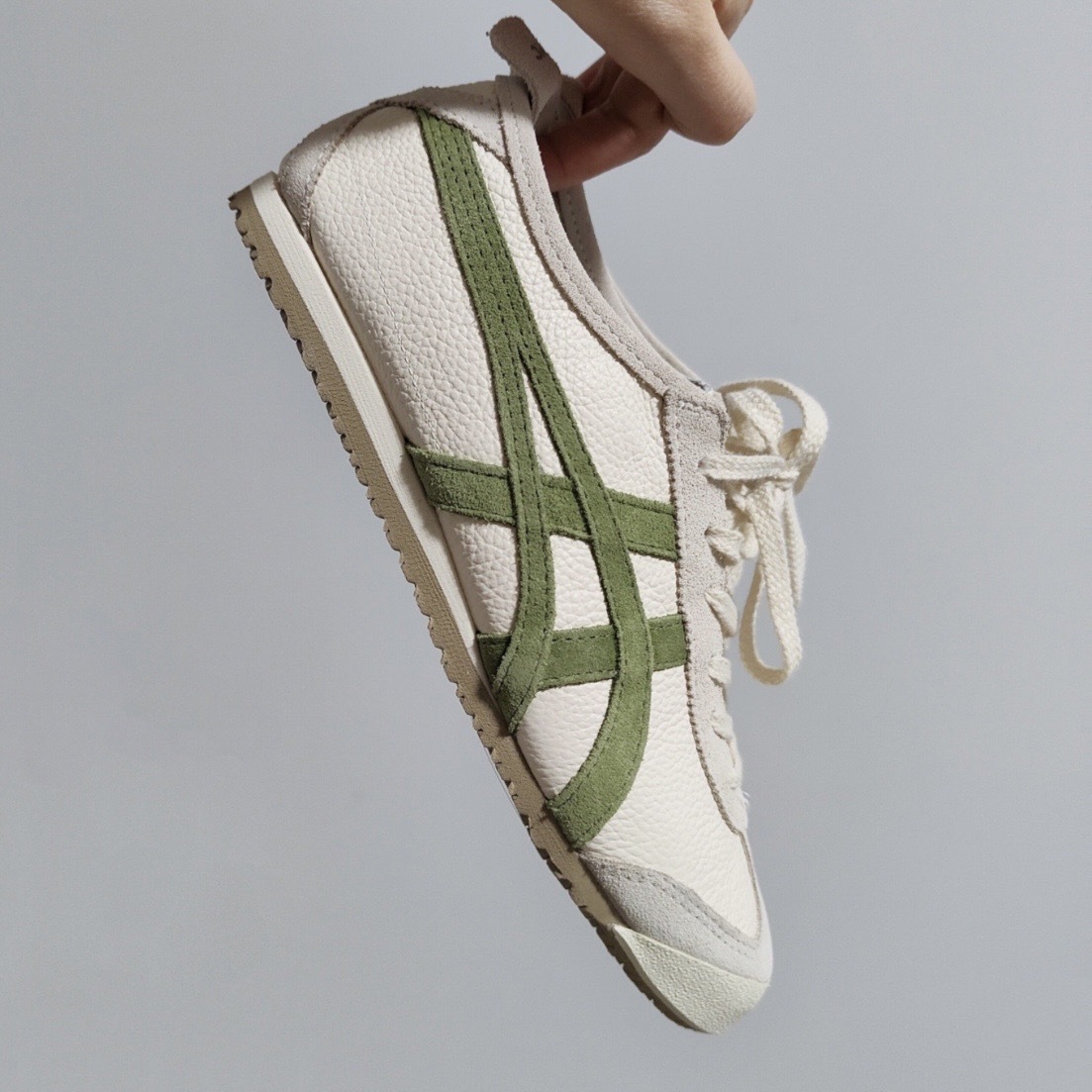 代購 Onitsuka Mexico66 鬼冢虎 經典款 休閒鞋 米綠配色 男女款 情侶鞋 1183B391-202