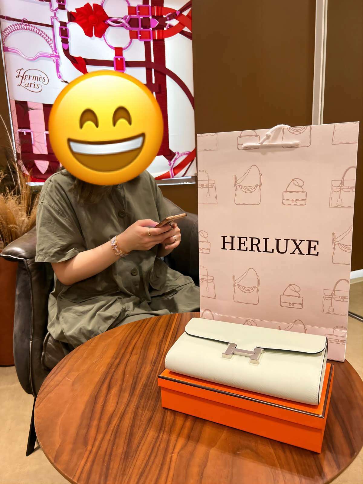 爽快靚靚來pick up CTG氣泡綠銀扣💚🔗 靚靚係第一次幫襯HERLUXE🫰 多謝你嘅支持與信任🫶