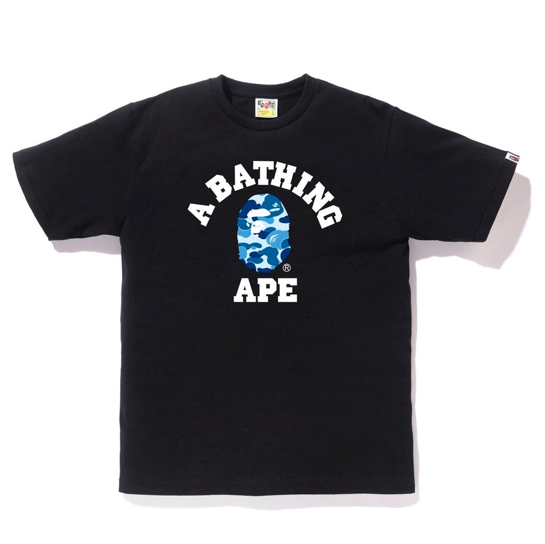 A BATHING APE ABC CAMO COLLEGE TEE