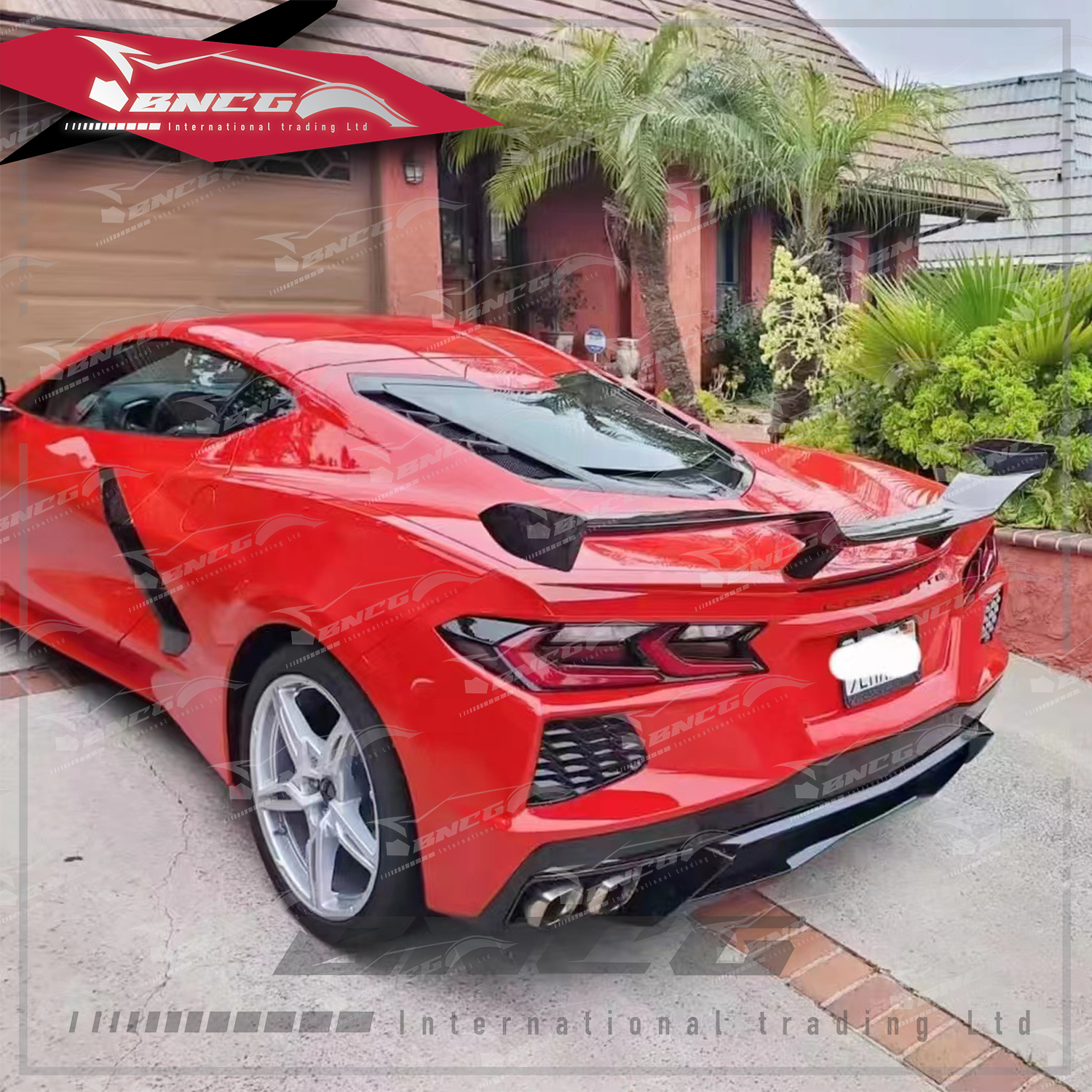 雪弗蘭 Chevrolet Corvette C8 科爾維特 改裝 鍛造碳纖維 外觀件 空力套件 GT款 尾翼