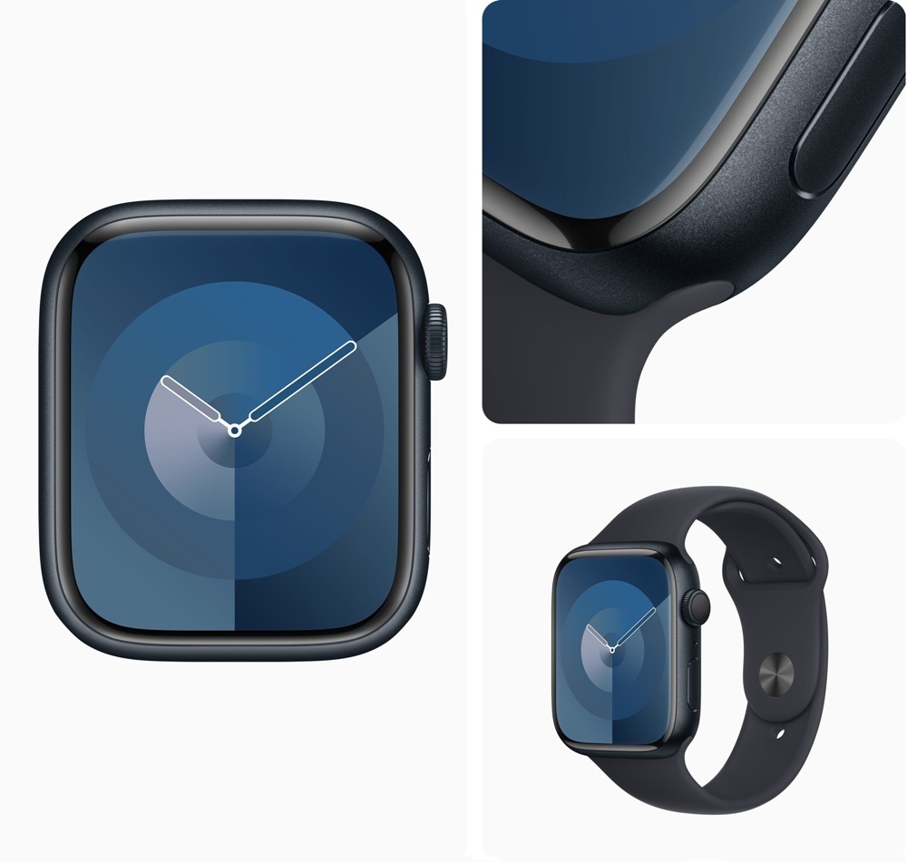 Apple Watch S9 鋁金屬錶殼搭配運動型錶帶+送螢幕保護貼Series 9 41mm-45mm