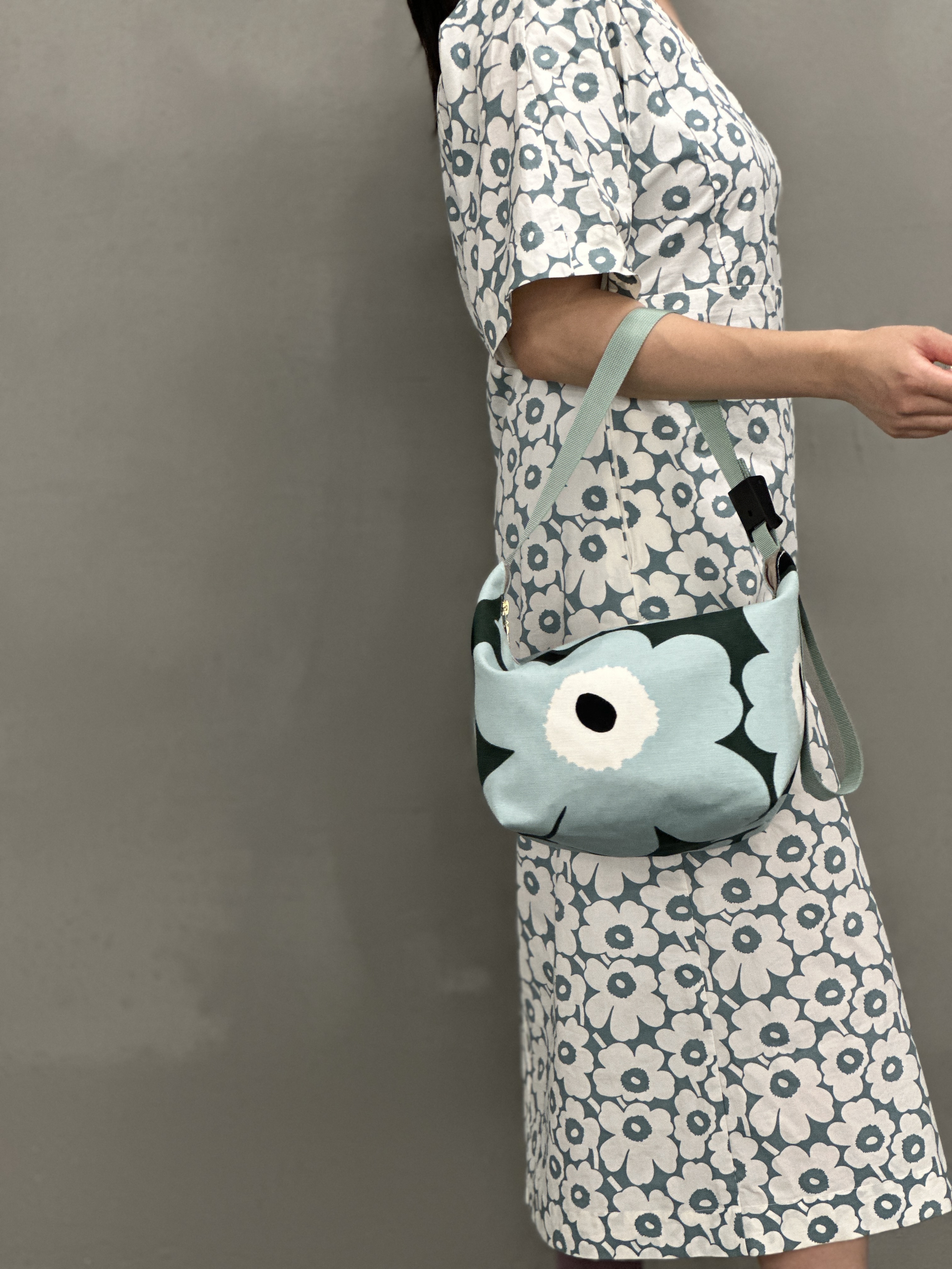 Em’s essential shoulder bag | marimekko canvas fabric | 薄何綠色