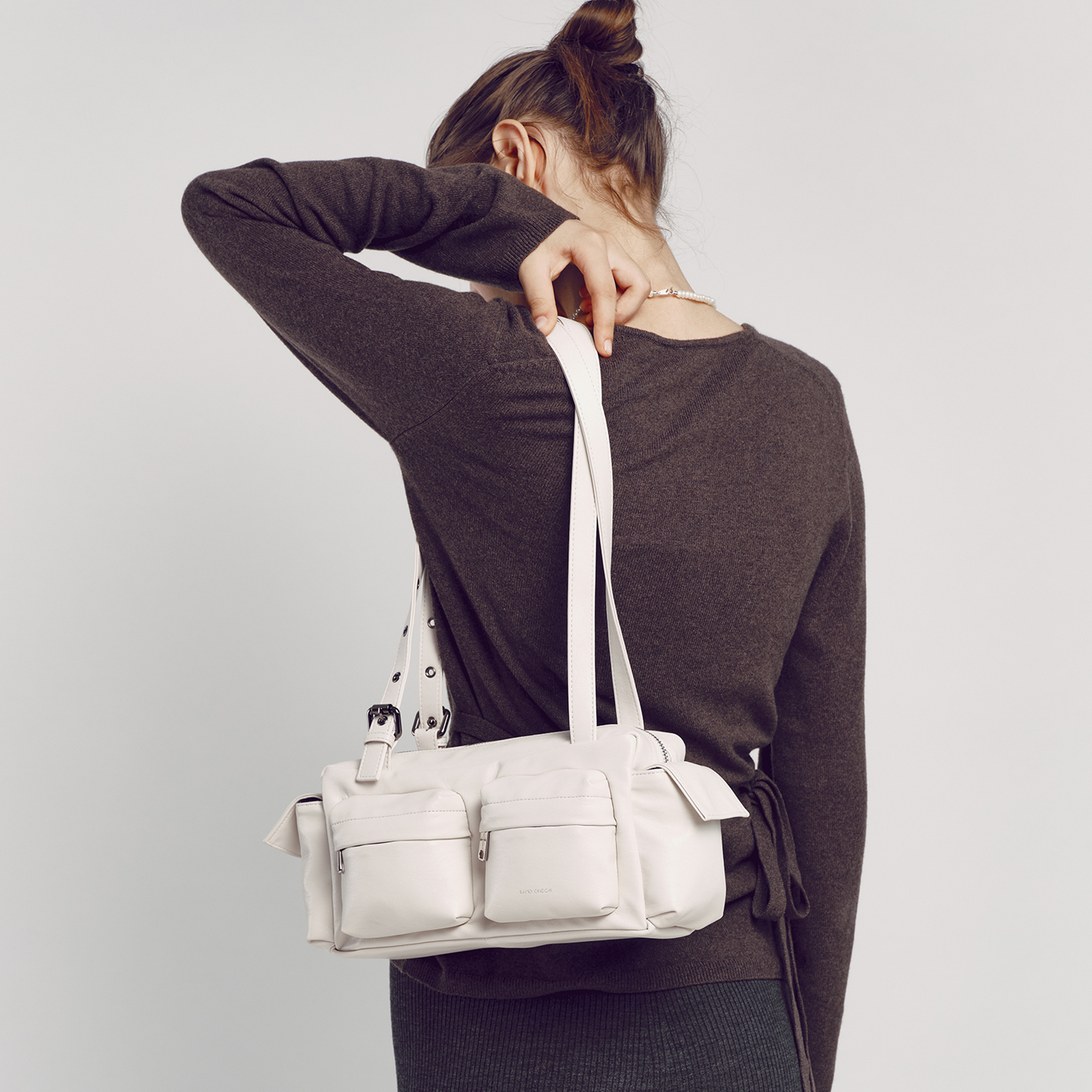 SAMO ONDOH] Zipper Shopper Bag M