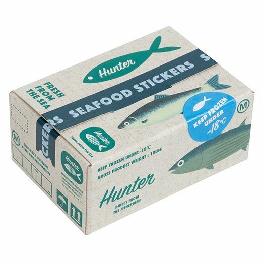 魚貨 40枚 紙箱造型貼紙組｜日本Greeting Life