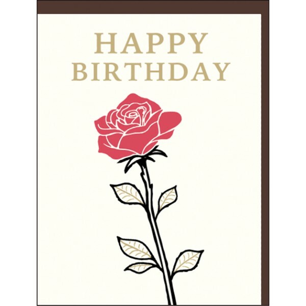 玫瑰 凸版印刷 生日卡片｜日本Greeting Life