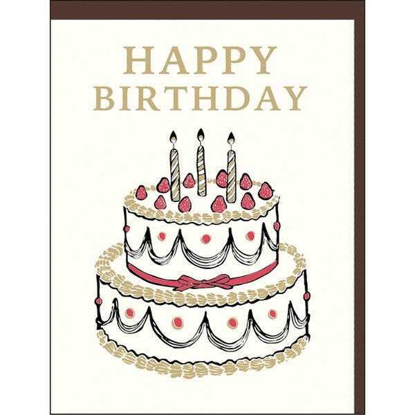 蛋糕 凸版印刷 生日卡片｜日本Greeting Life