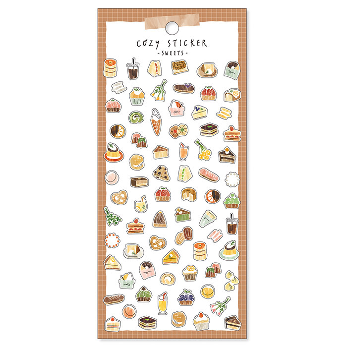 甜點 Cozy 溫暖手繪風 和紙貼紙|日本Mind Wave