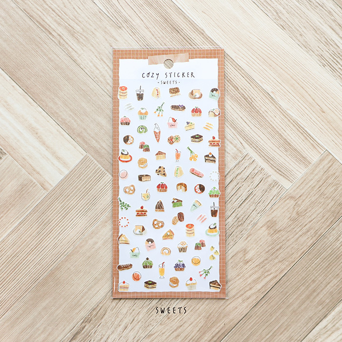 甜點 Cozy 溫暖手繪風 和紙貼紙|日本Mind Wave
