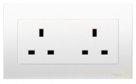 VIVACE(元雅)13A孖位插座-[KBT426-WE]