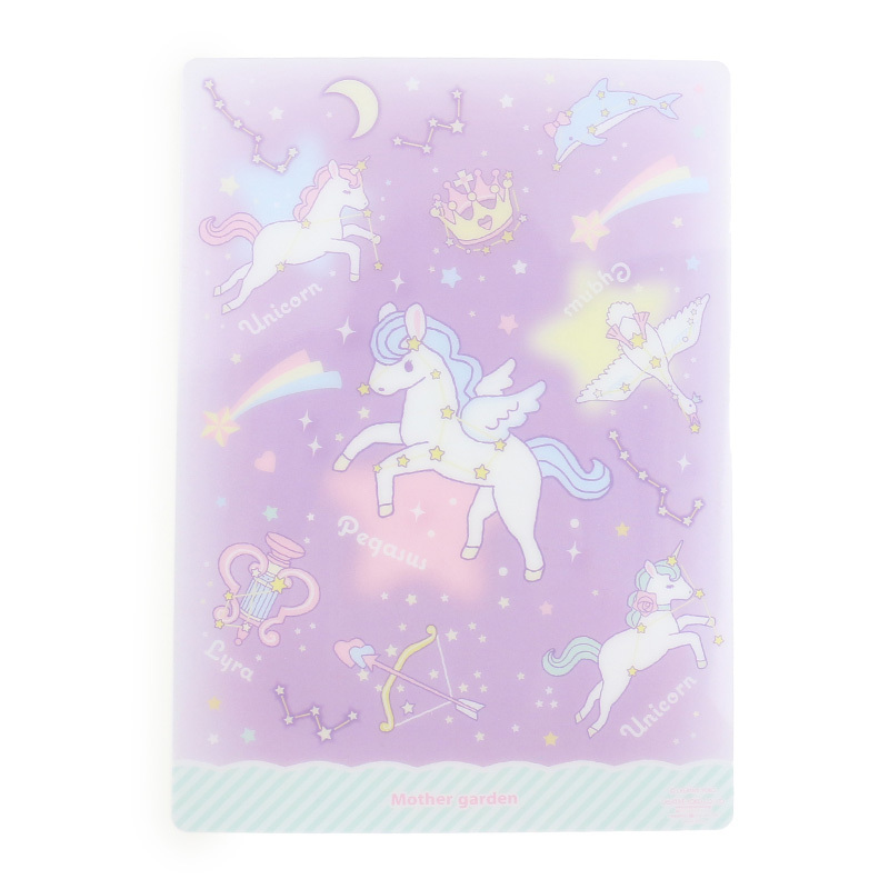 【日本Mother Garden 】B5記事本  獨角獸繪(紫)