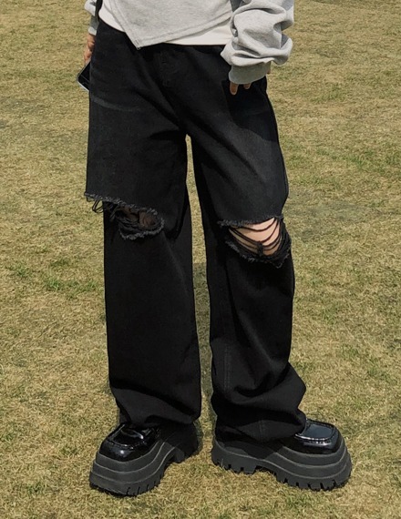 KR VINTAGE DAMAGED DENIM (2 COLORS)