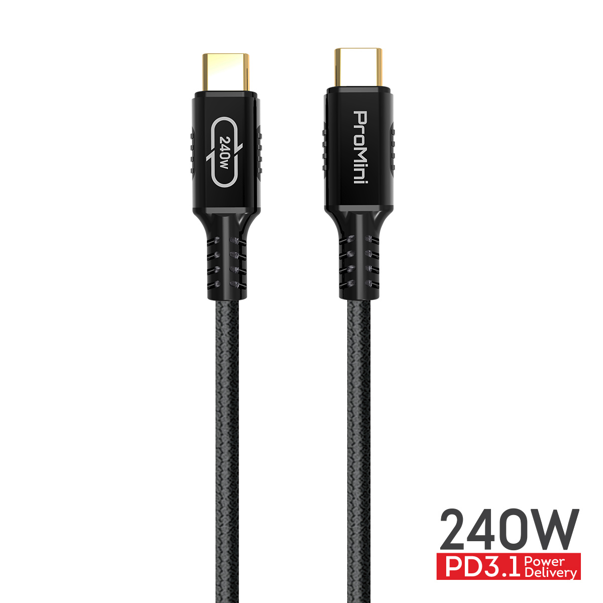ProMini 240W PD3.1 Type-C to Type-C傳輸線