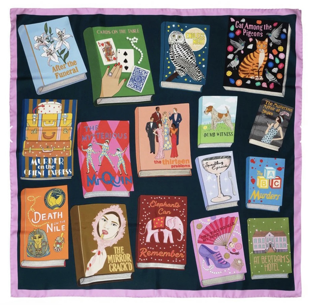Karen Mabon Silk Scarf-Official Agatha Christie: Queen of Crime