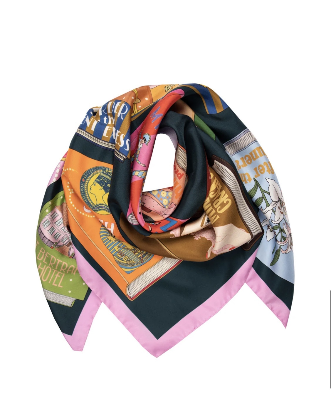 Karen Mabon Silk Scarf-Official Agatha Christie: Queen of Crime