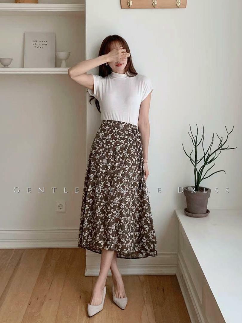 SK#14151🤎GENTLE DRESS