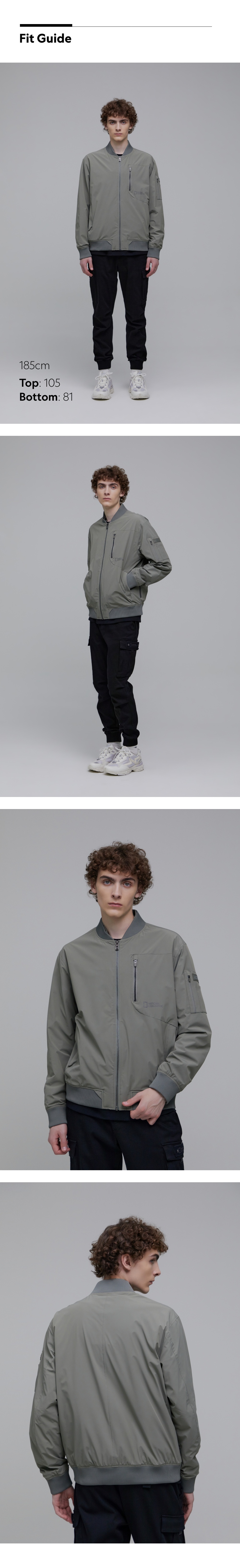 Men's Urban City Blouson Jacket - L/KHAKI