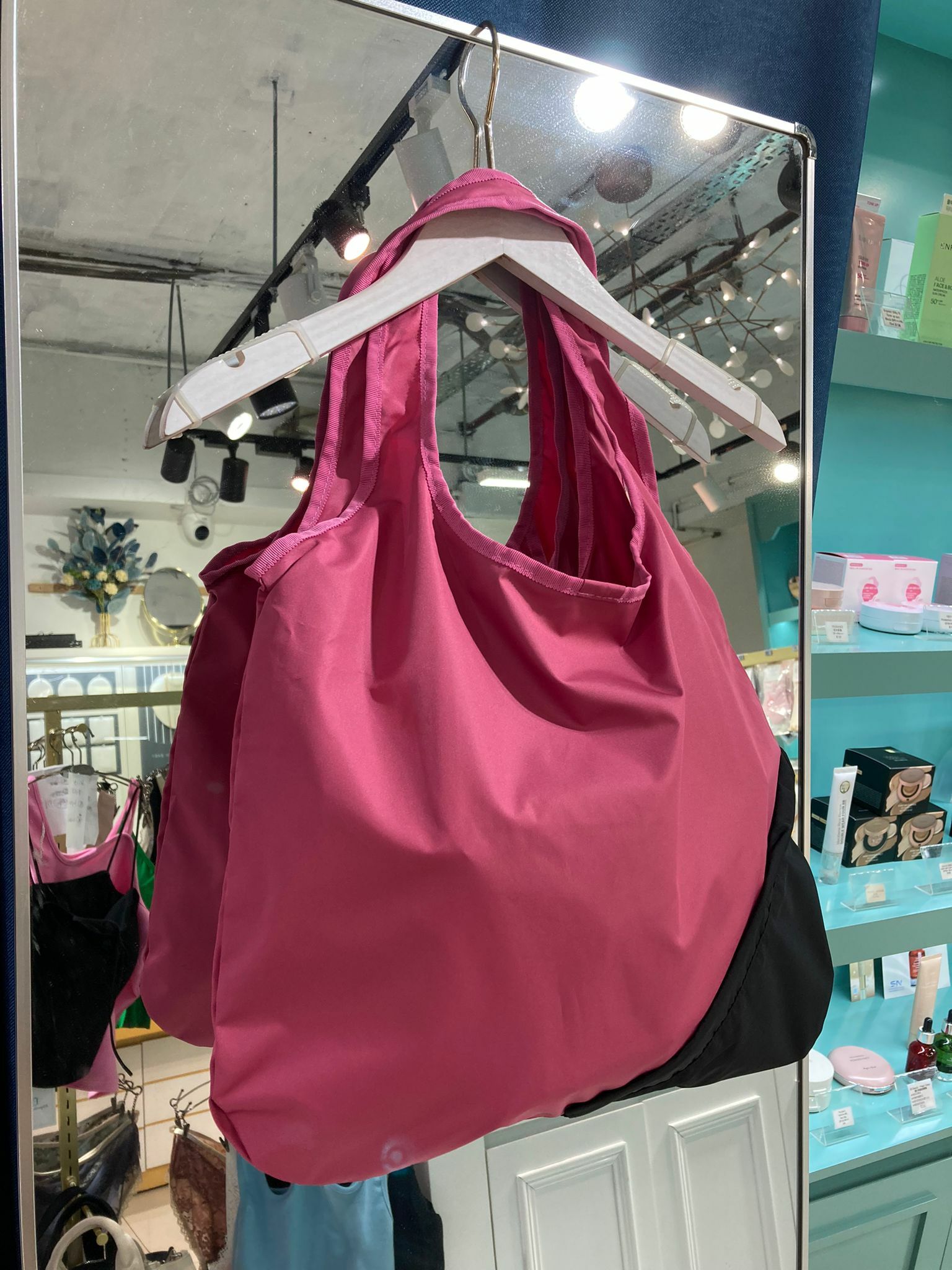 日本代購 波點拚色環保袋