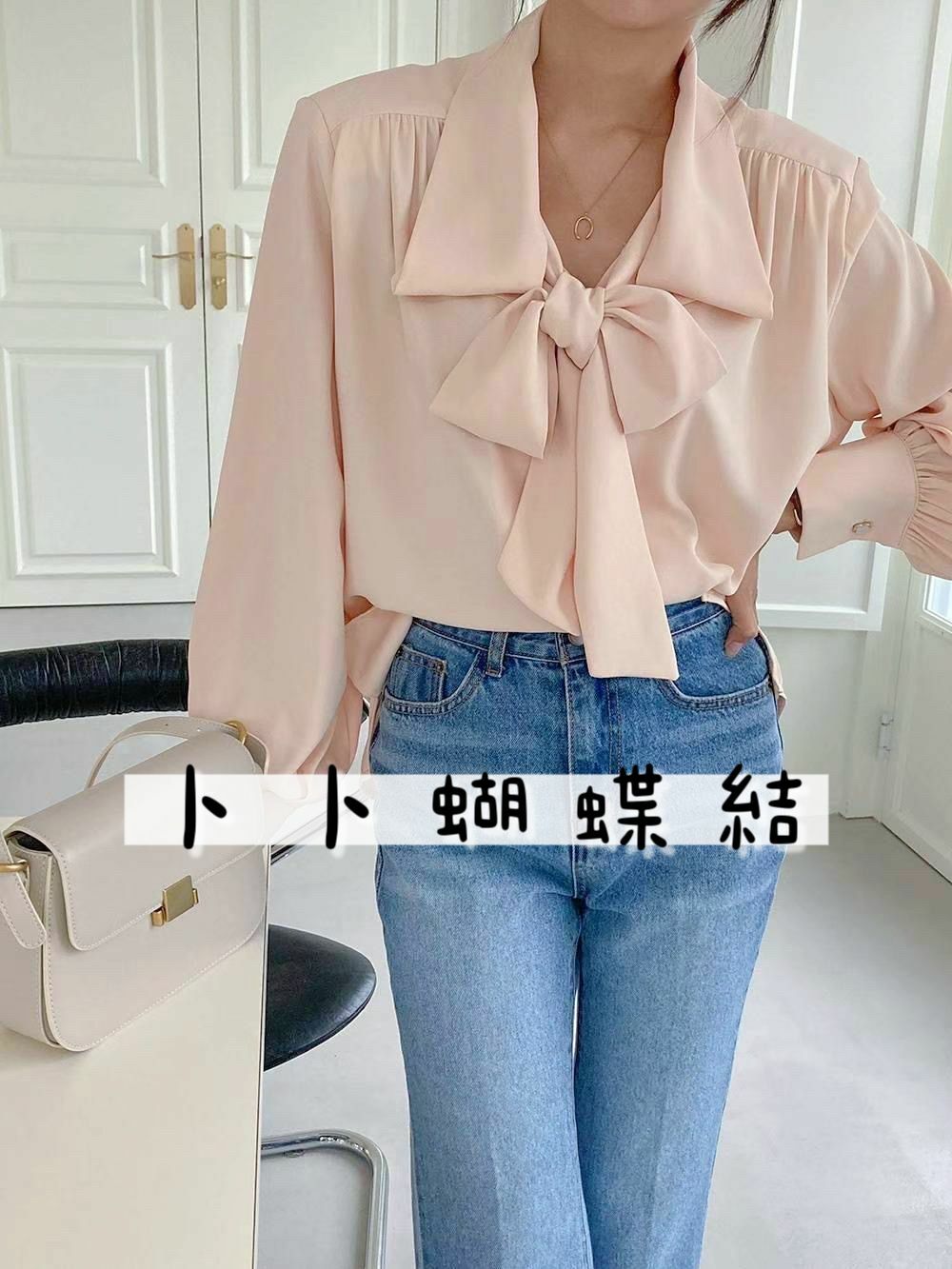 TOP#14159🤎卜卜蝴蝶結上衣