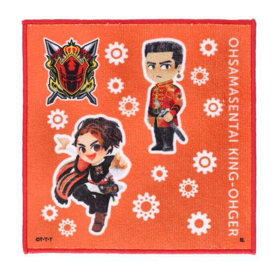 Pbandai 預訂2023/10月 王様戦隊キングオウジャー　デフォルメ　ミニタオル　王様＆側近柄（全7種）