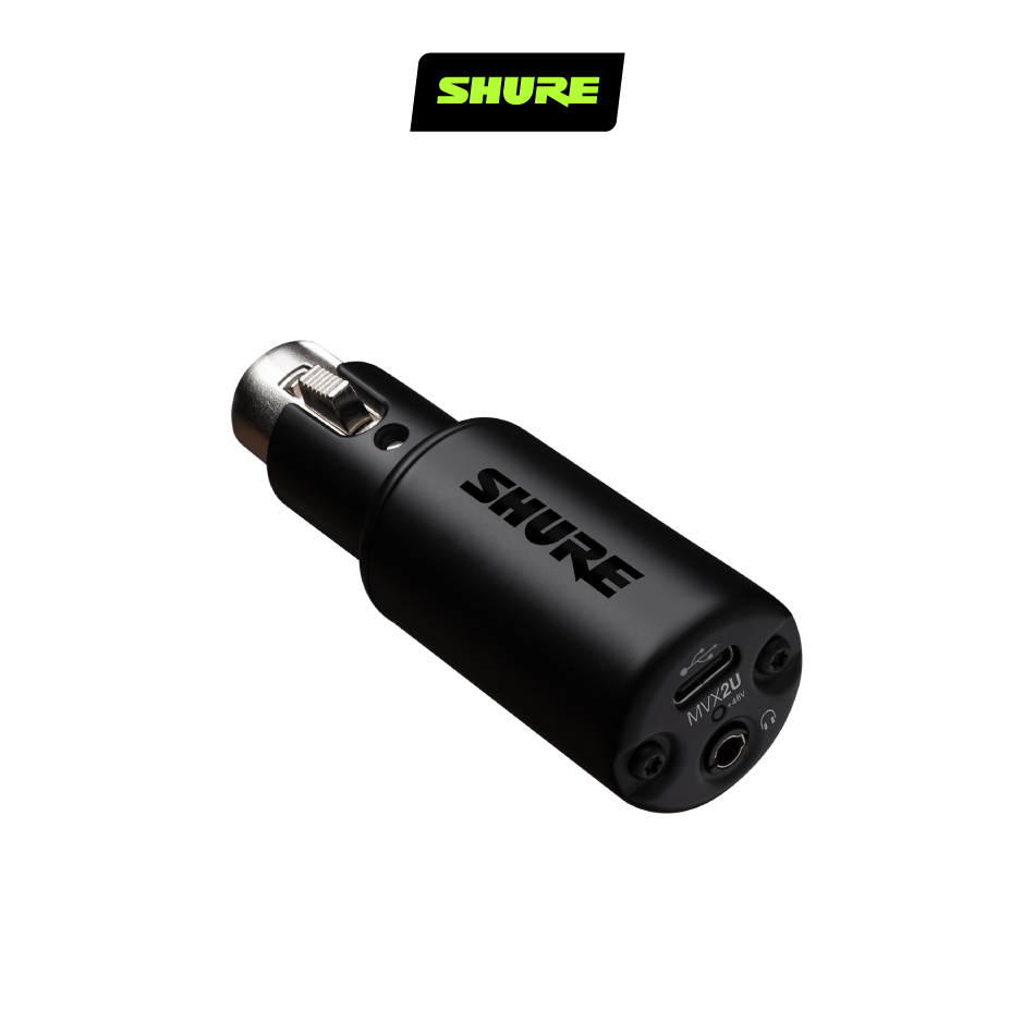 SHURE MVX2U 錄音介面 (麥克風XLR/USB XLR/USB -C轉接頭)