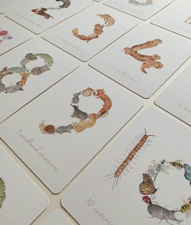 LITTLE ROGLETS 數字學習卡Number Flashcards - Kids Counting Cards