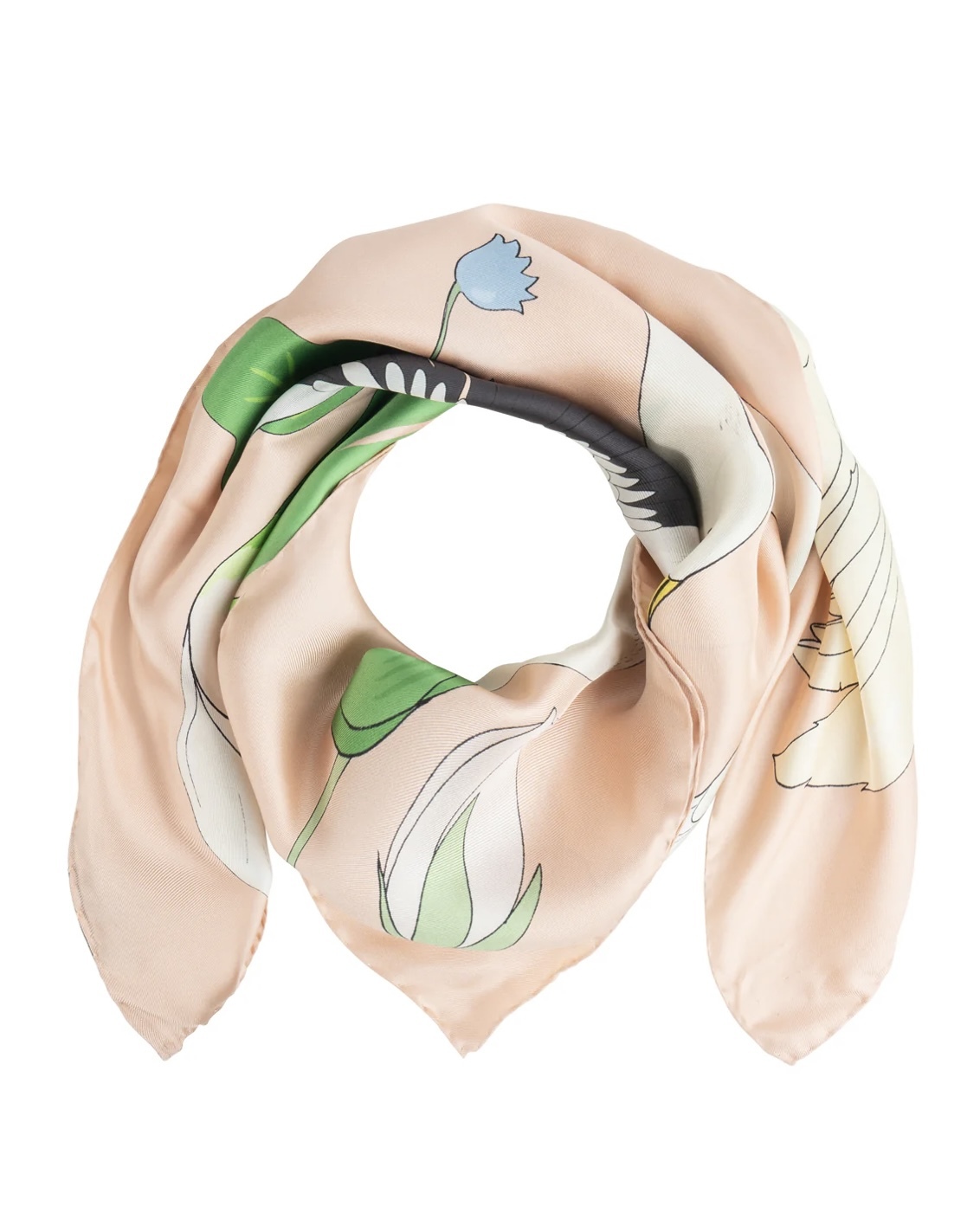 Karen Mabon Silk Scarf-Botanical Gardens