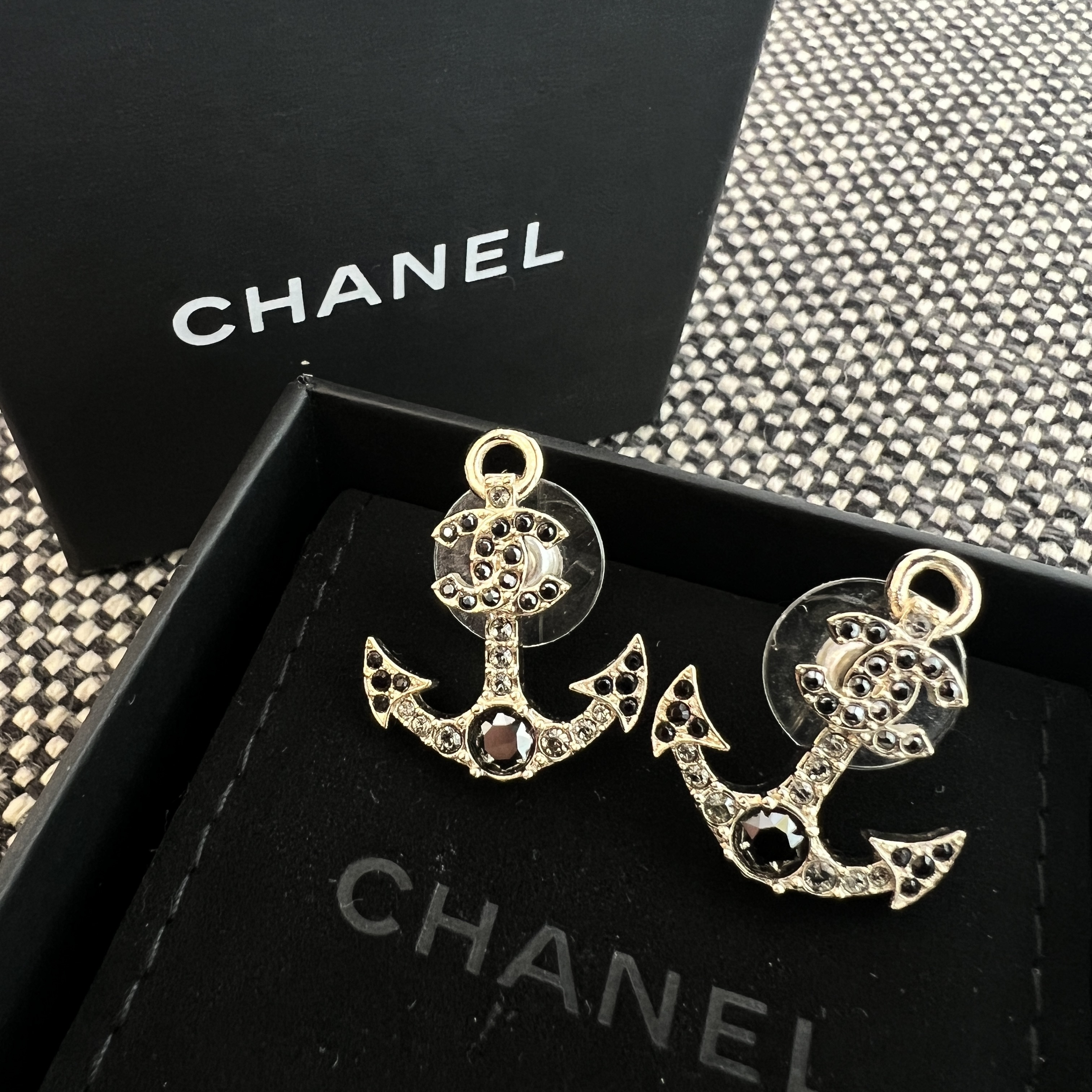 Chanel anchor clearance earrings